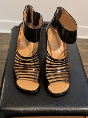 3.1 PHILLIP LIM dede cutout ankle booties/heels - size 8